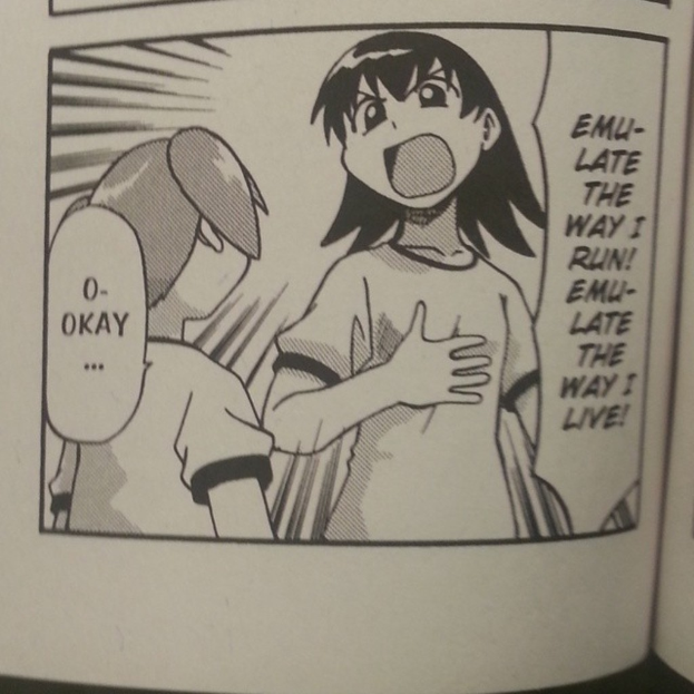 Ein Buch mit Abbildungen von Menschen und Text.