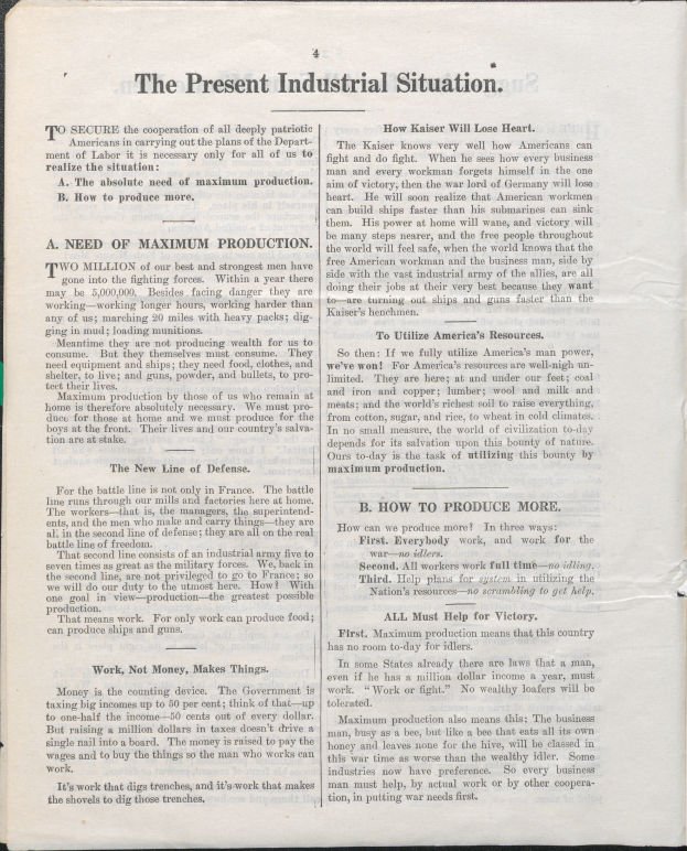 Ein aufgeschlagenes Buch mit dem Titel 'Die aktuelle Industrielle Situation' auf schwarzem Hintergrund.