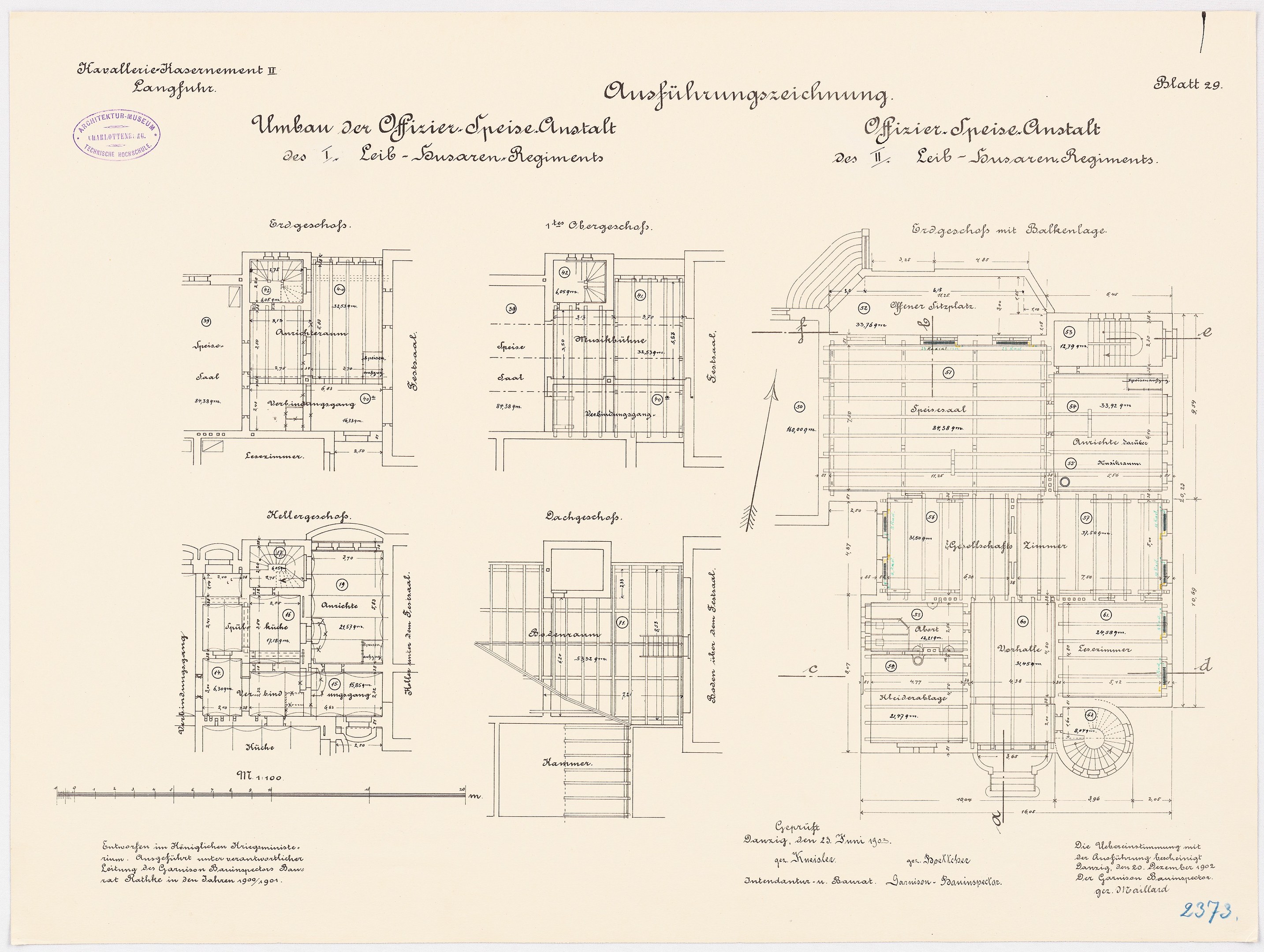Schwarzer und weißer Grundriss eines ehemaligen Bundeskanzleramts, zeigt detaillierte architektonische Planung und Textanmerkungen.